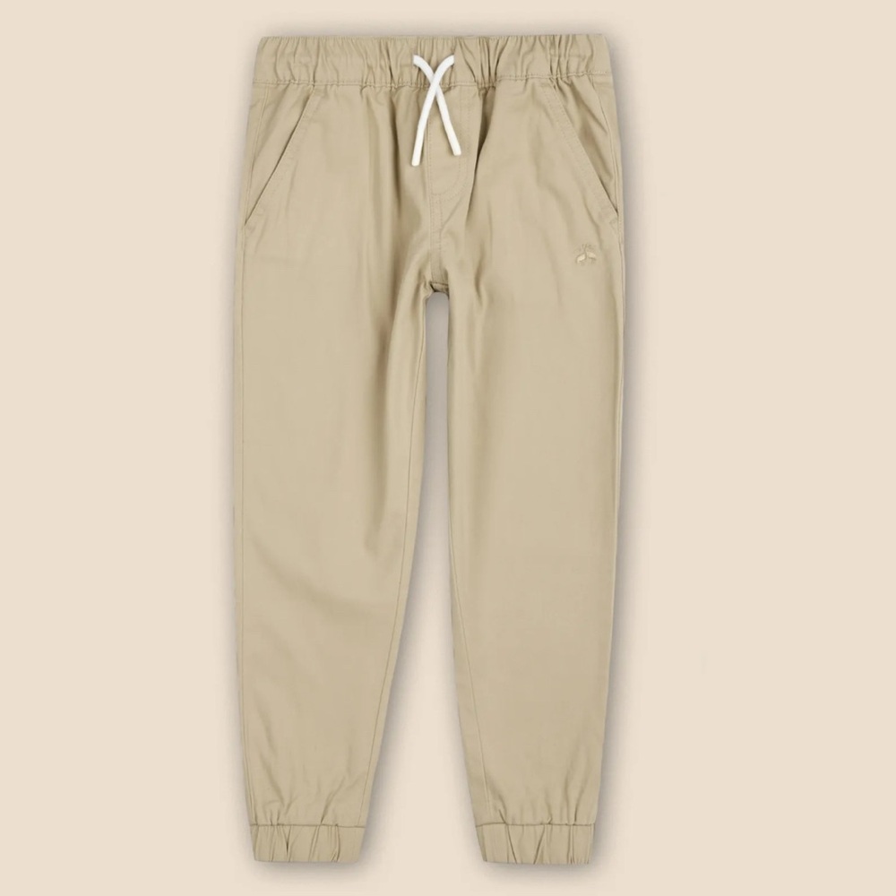 Brooks Brothers Kids Boys Cotton Twill chino Jogger Pants with Stretch